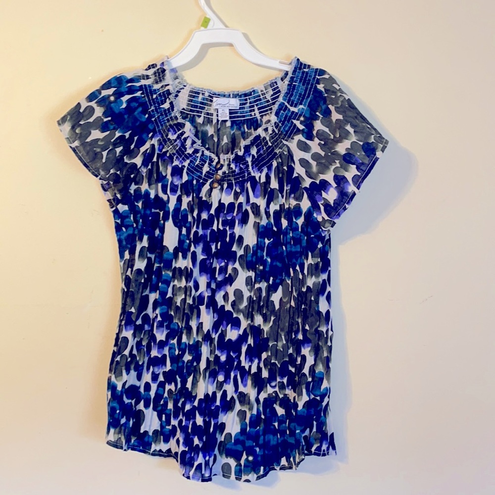 Kim Rogers petite large shirt sleeve shirt